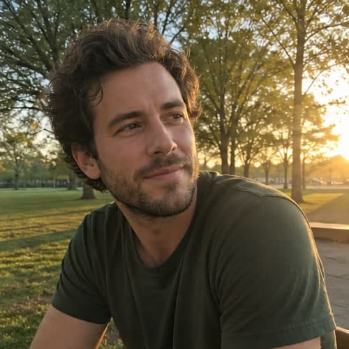 Natural portrait in a park